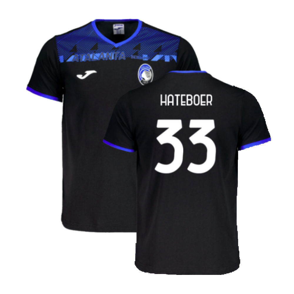 2023-2024 Atalanta Free Time T-Shirt (Black) (Hateboer 33)