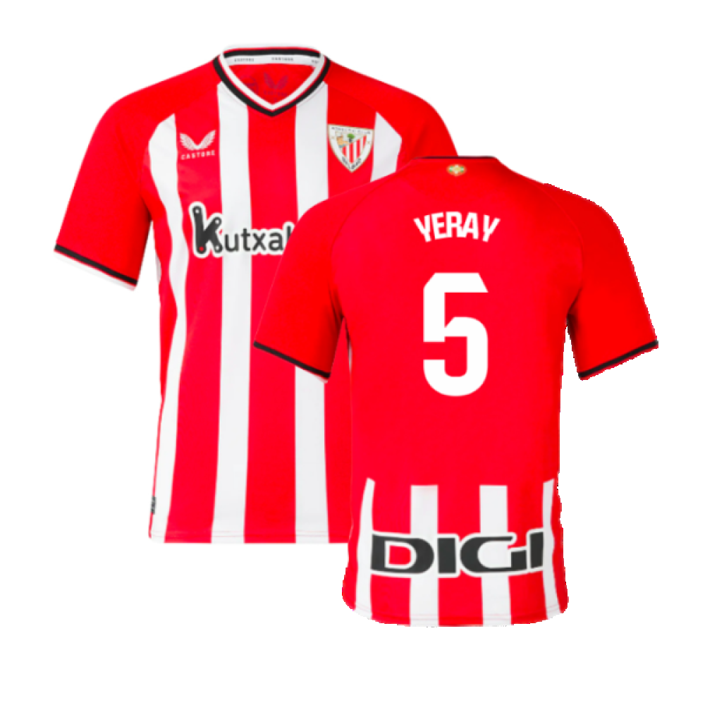 2023-2024 Athletic Bilbao Home Shirt (Kids) (Yeray 5)