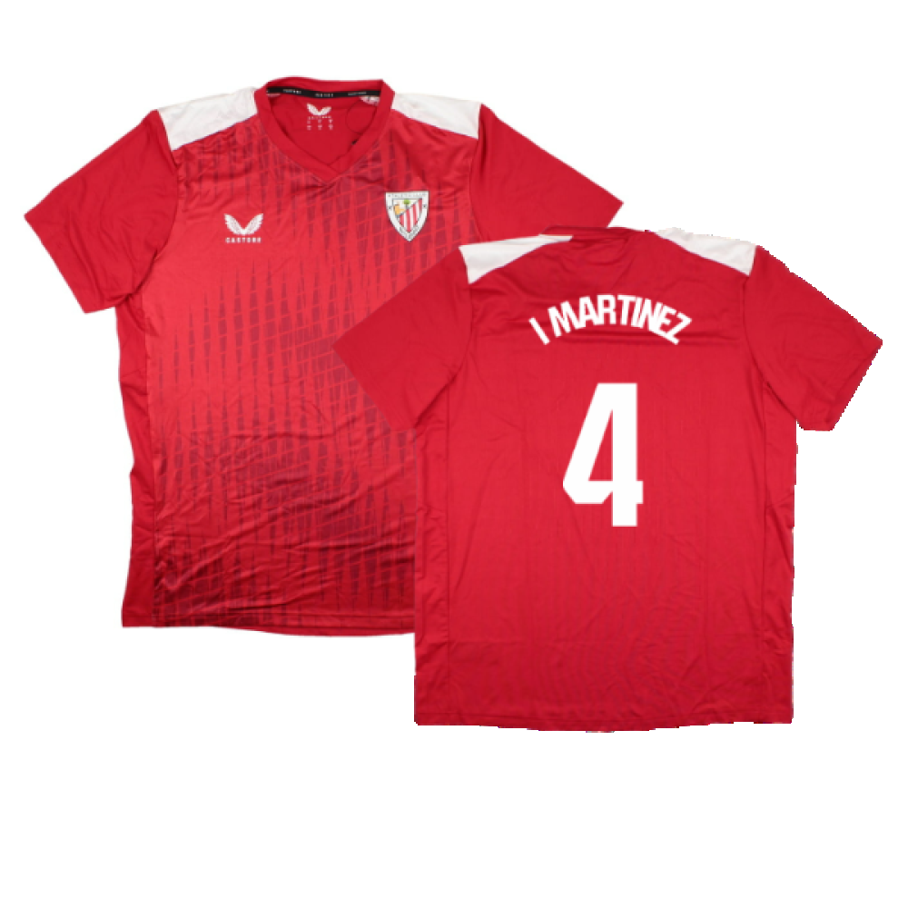 2023-2024 Athletic Bilbao Matchday Home T-Shirt (Red) (I Martinez 4)