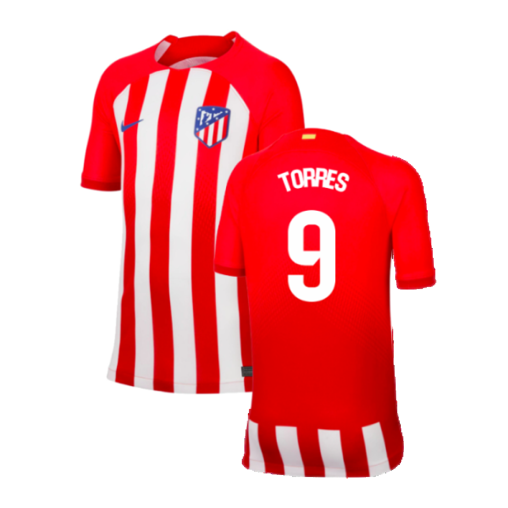 2023-2024 Atletico Madrid Home Shirt (Kids) (Torres 9)