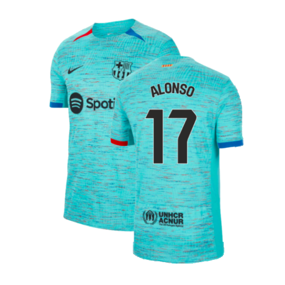 2023-2024 Barcelona Authentic Third Shirt (Alonso 17)