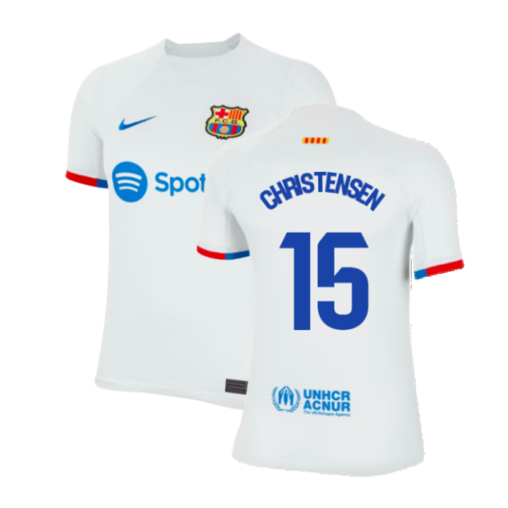 2023-2024 Barcelona Away Shirt (Ladies) (Christensen 15)