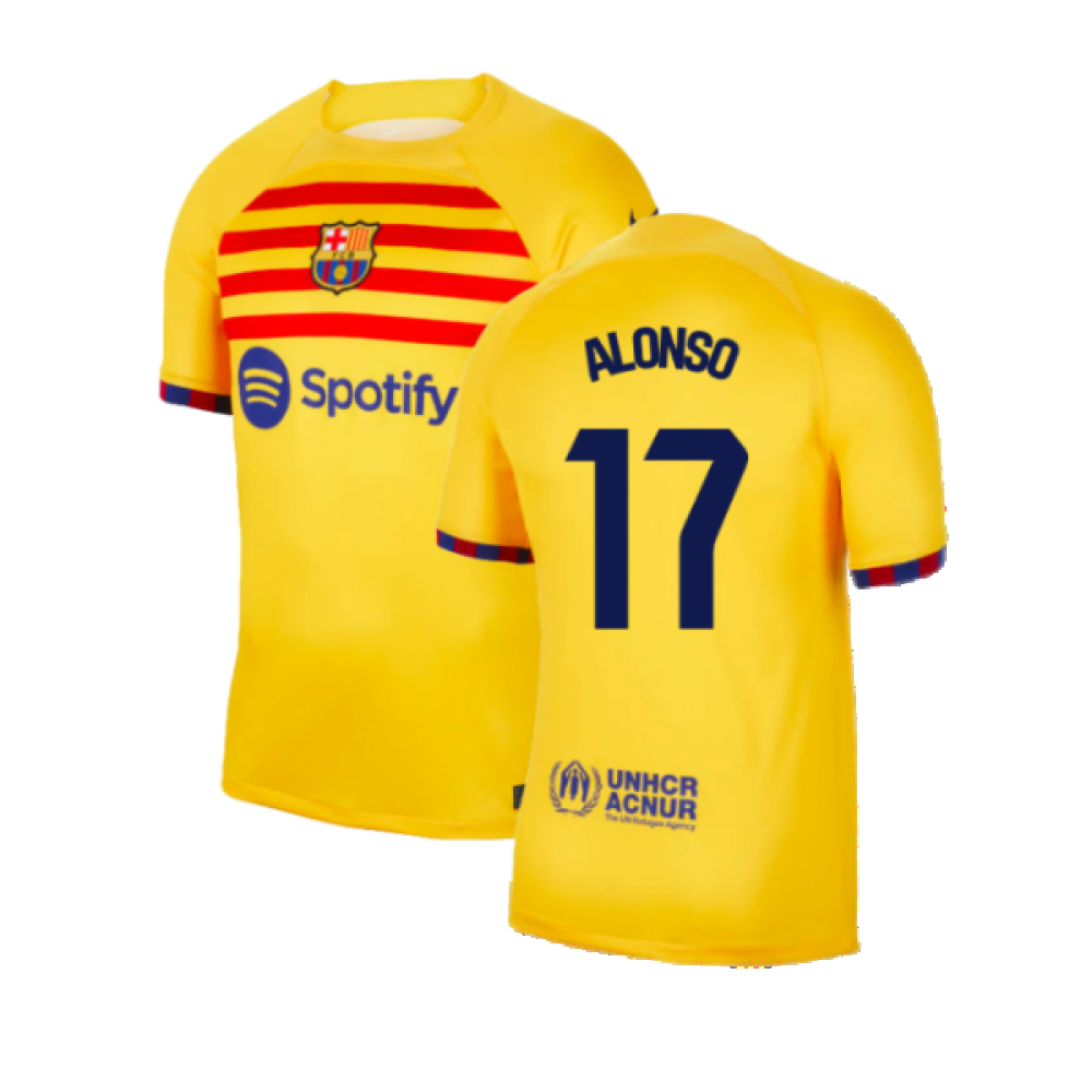 2023-2024 Barcelona Fourth Shirt (Alonso 17)