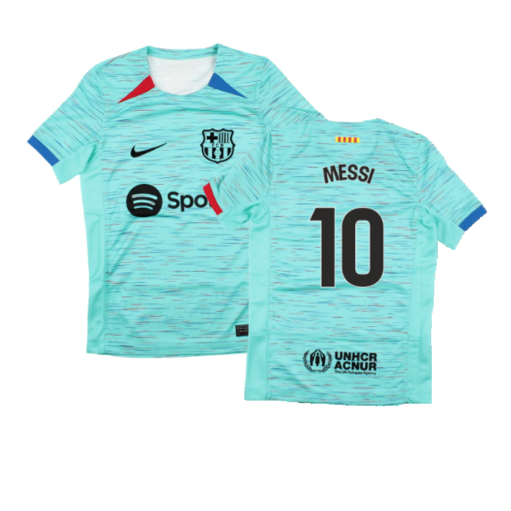 2023-2024 Barcelona Third Shirt (Kids) (Messi 10)