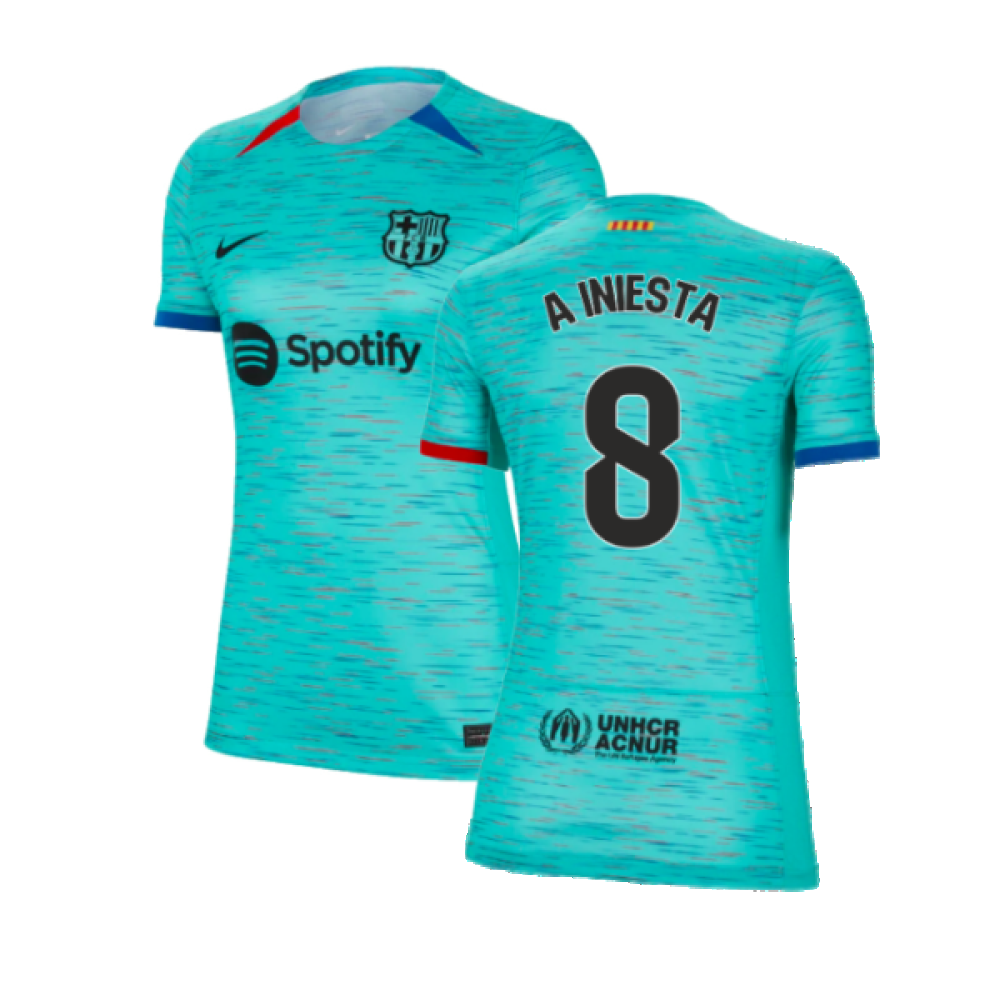 2023-2024 Barcelona Third Shirt (Ladies) (A Iniesta 8)