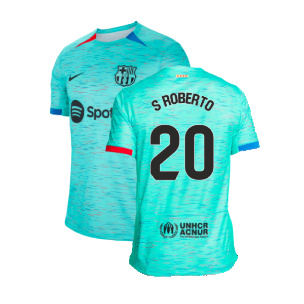 2023-2024 Barcelona Third Shirt (S Roberto 20)