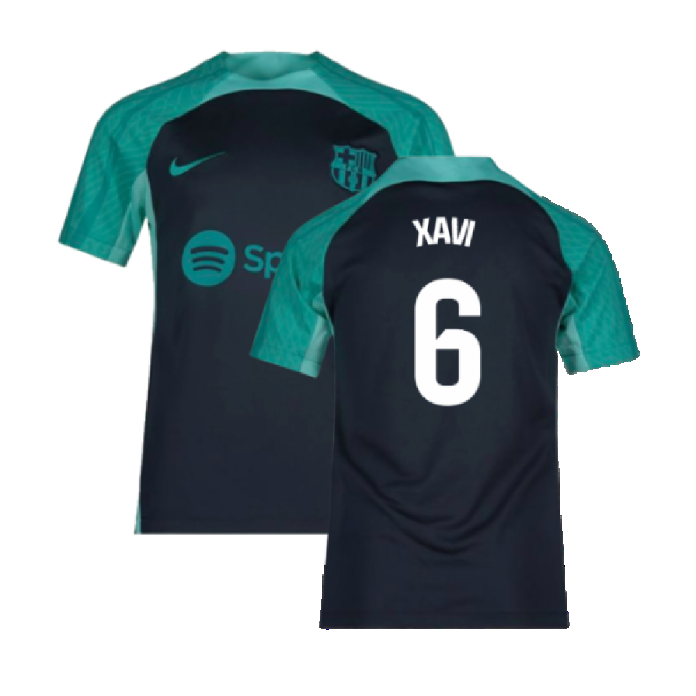 2023-2024 Barcelona Training Shirt (Thunder) - Kids (Xavi 6)