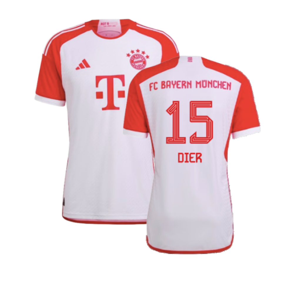 2023-2024 Bayern Munich Authentic Home Shirt (Dier 15)