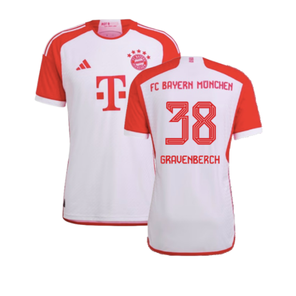 2023-2024 Bayern Munich Authentic Home Shirt (Gravenberch 38)