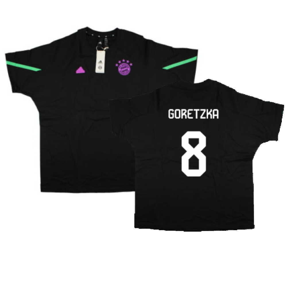 2023-2024 Bayern Munich D4GMD Tee (Black) (Goretzka 8)