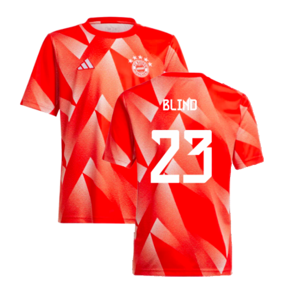 2023-2024 Bayern Munich Pre-Match Shirt (Red) - Kids (Blind 23)