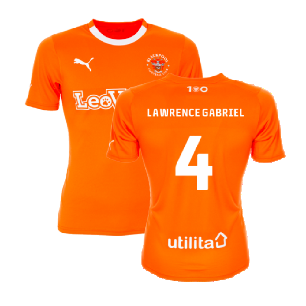 2023-2024 Blackpool Home Shirt (Lawrence Gabriel 4)