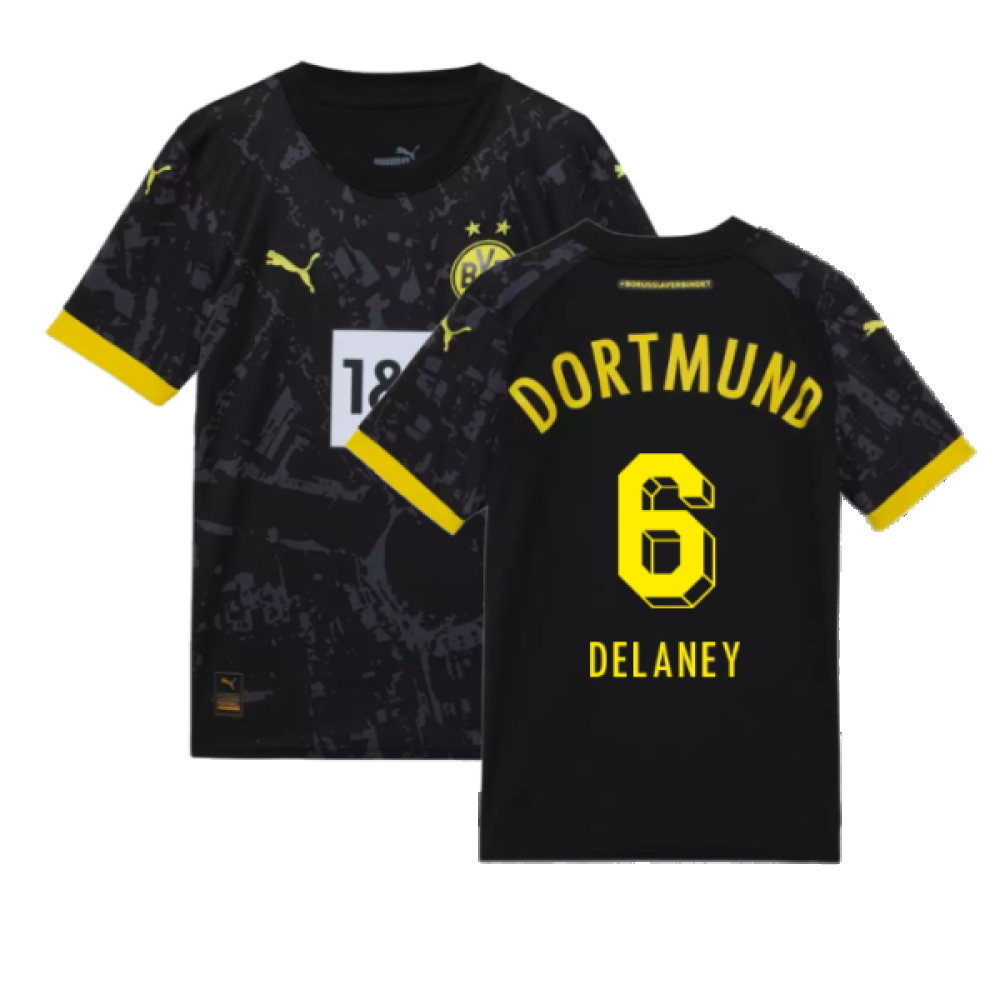 2023-2024 Borussia Dortmund Away Shirt (Kids) (Delaney 6)