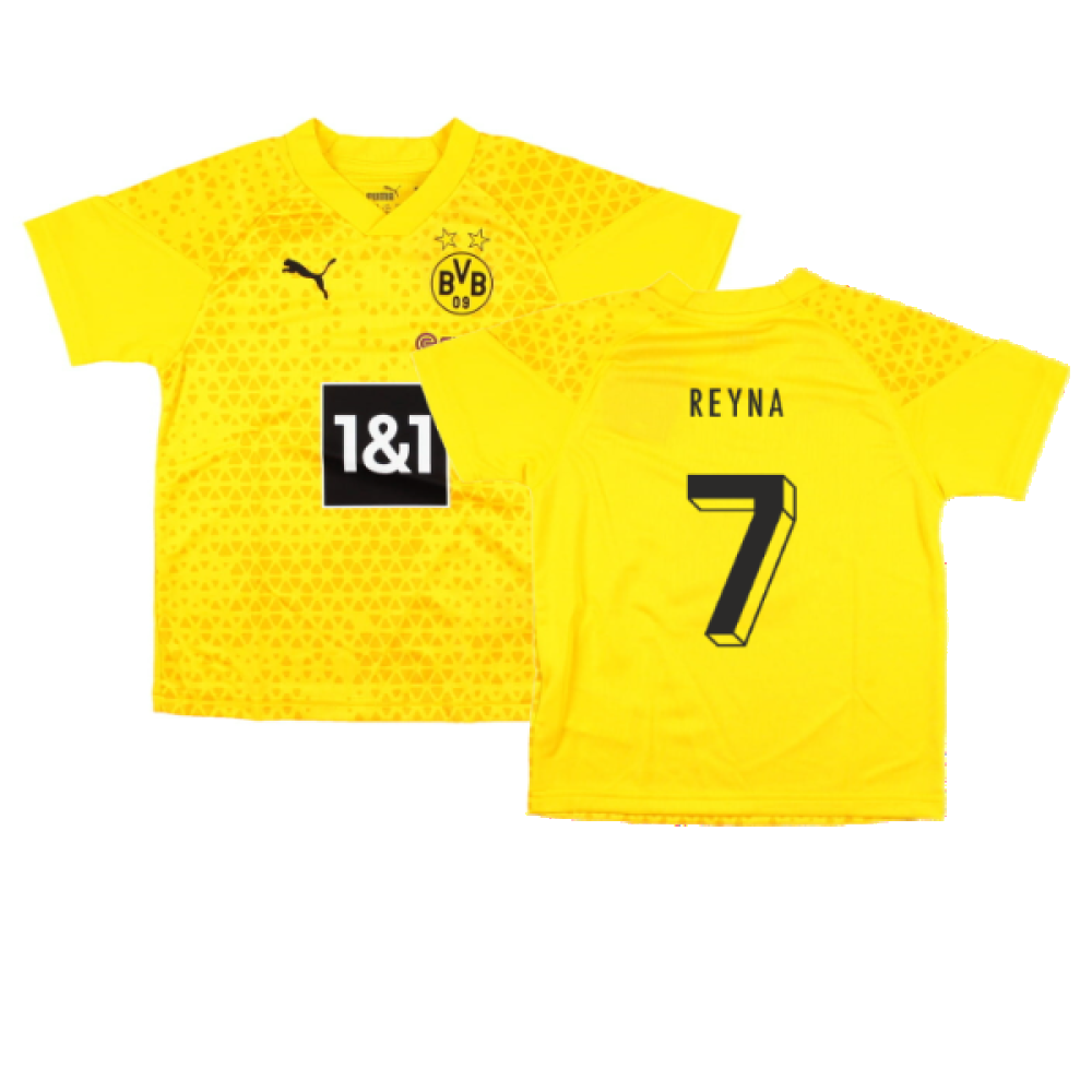 2023-2024 Borussia Dortmund Training Jersey (Yellow) - Kids (Reyna 7)