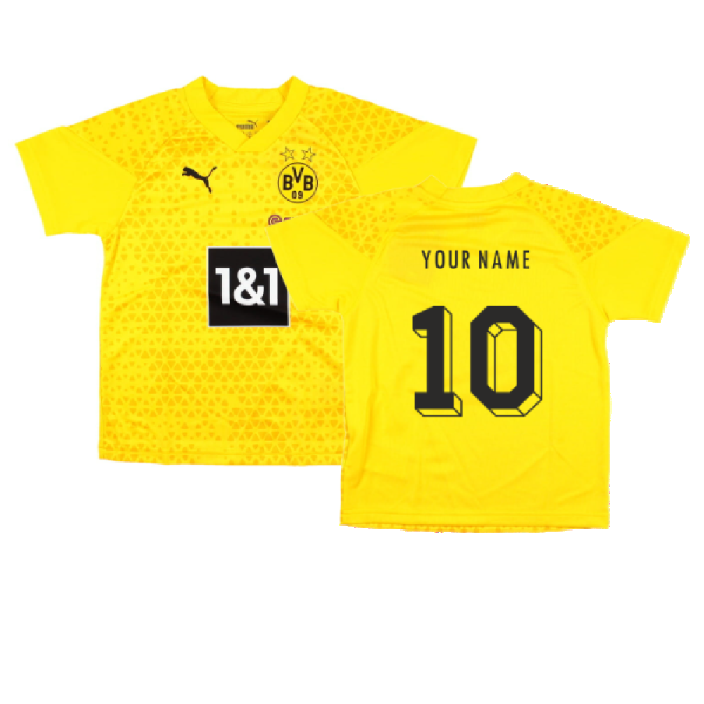 2023-2024 Borussia Dortmund Training Jersey (Yellow) - Kids (Your Name)