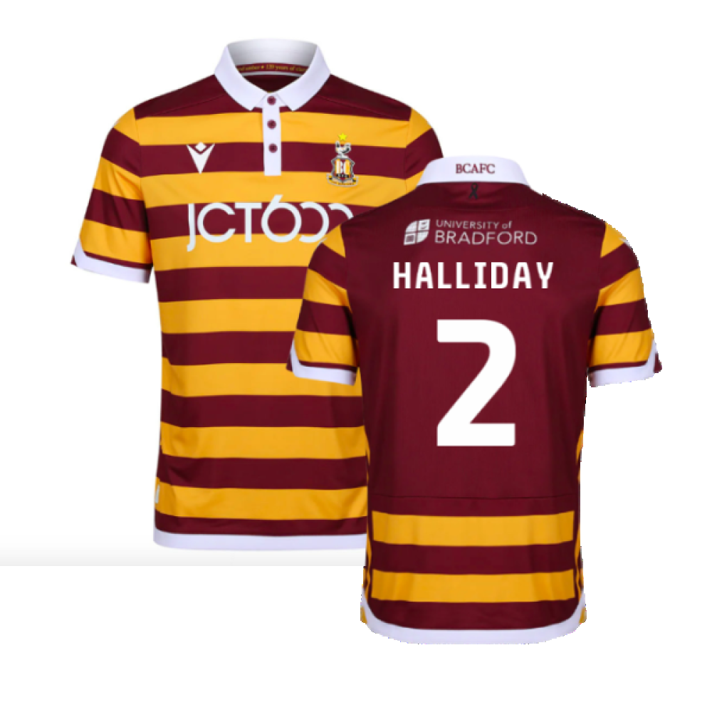 2023-2024 Bradford City Home Shirt (Halliday 2)