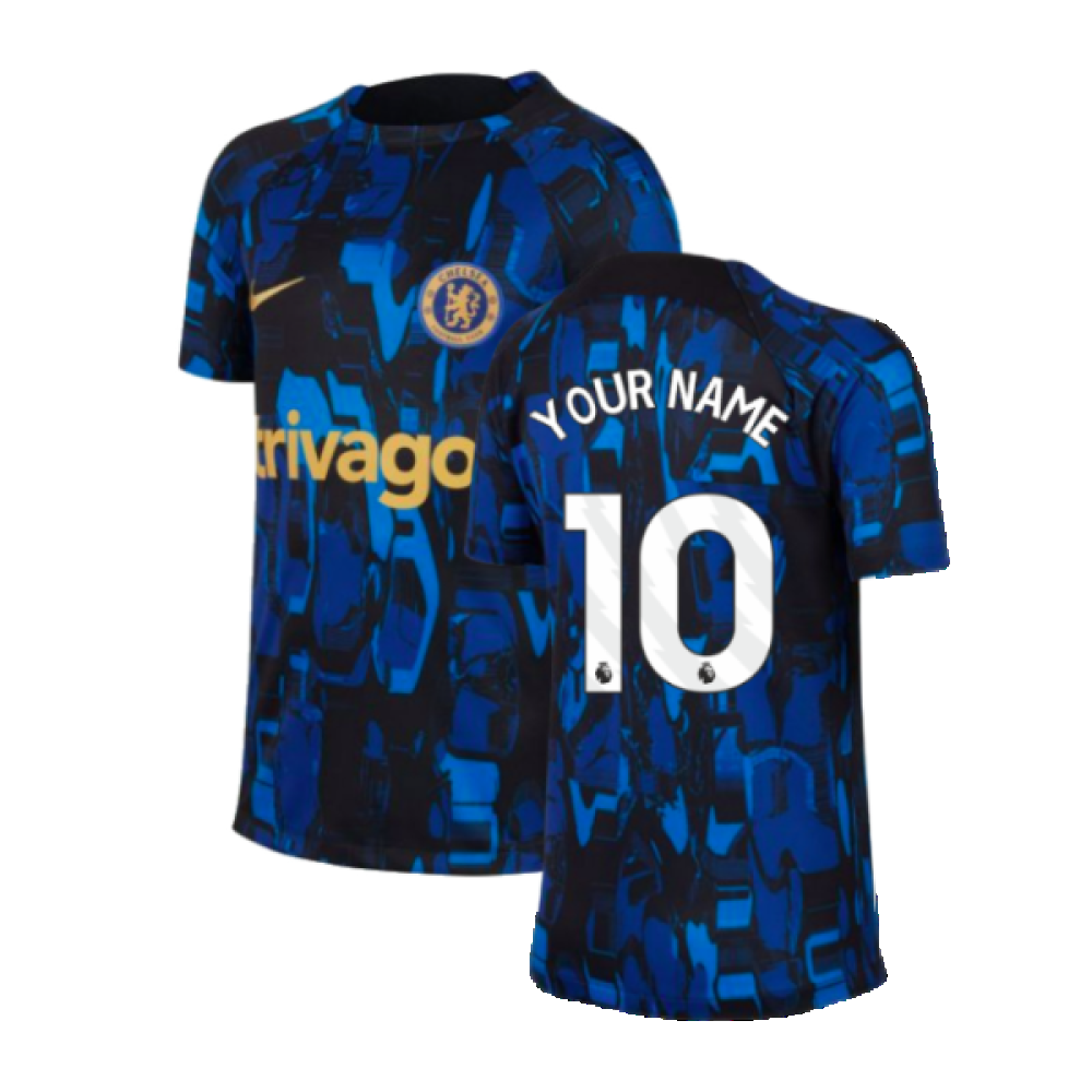 2023-2024 Chelsea Academy Pro Tee (Blue) - Kids (Your Name)