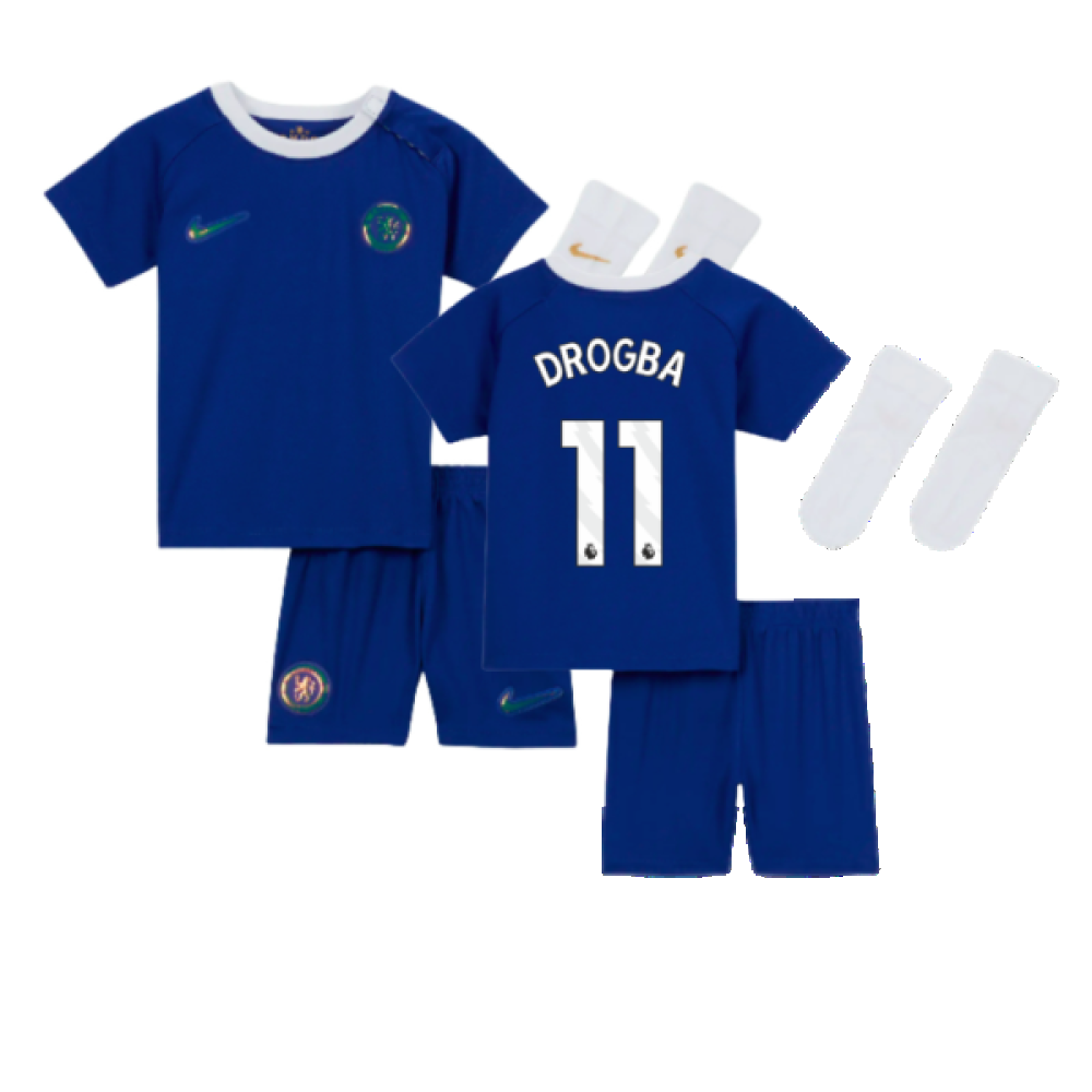 2023-2024 Chelsea Home Baby Kit (DROGBA 11)