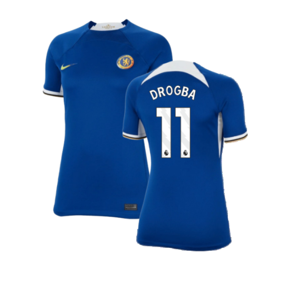 2023-2024 Chelsea Home Shirt (Womens) (DROGBA 11)