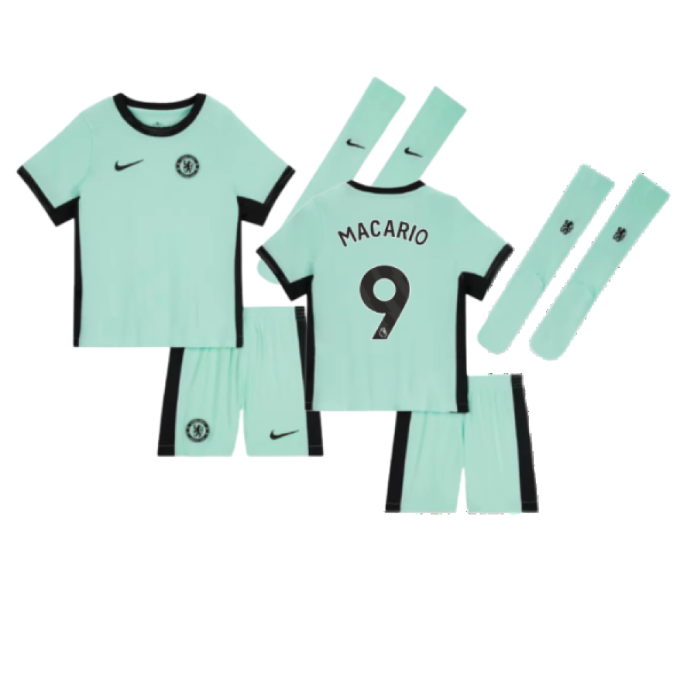 2023-2024 Chelsea Little Boys Third Mini Kit (Macario 9)