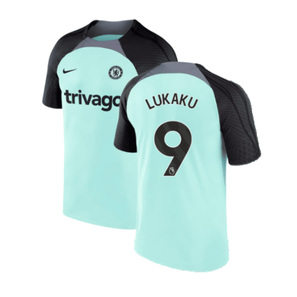 2023-2024 Chelsea Training Shirt (Mint Foam) - Kids (LUKAKU 9)