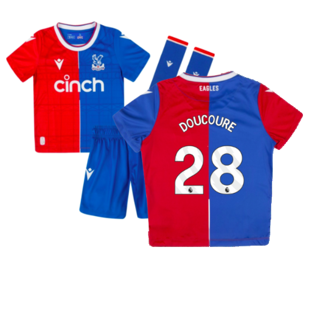 2023-2024 Crystal Palace Home Mini Kit (DOUCOURE 28)