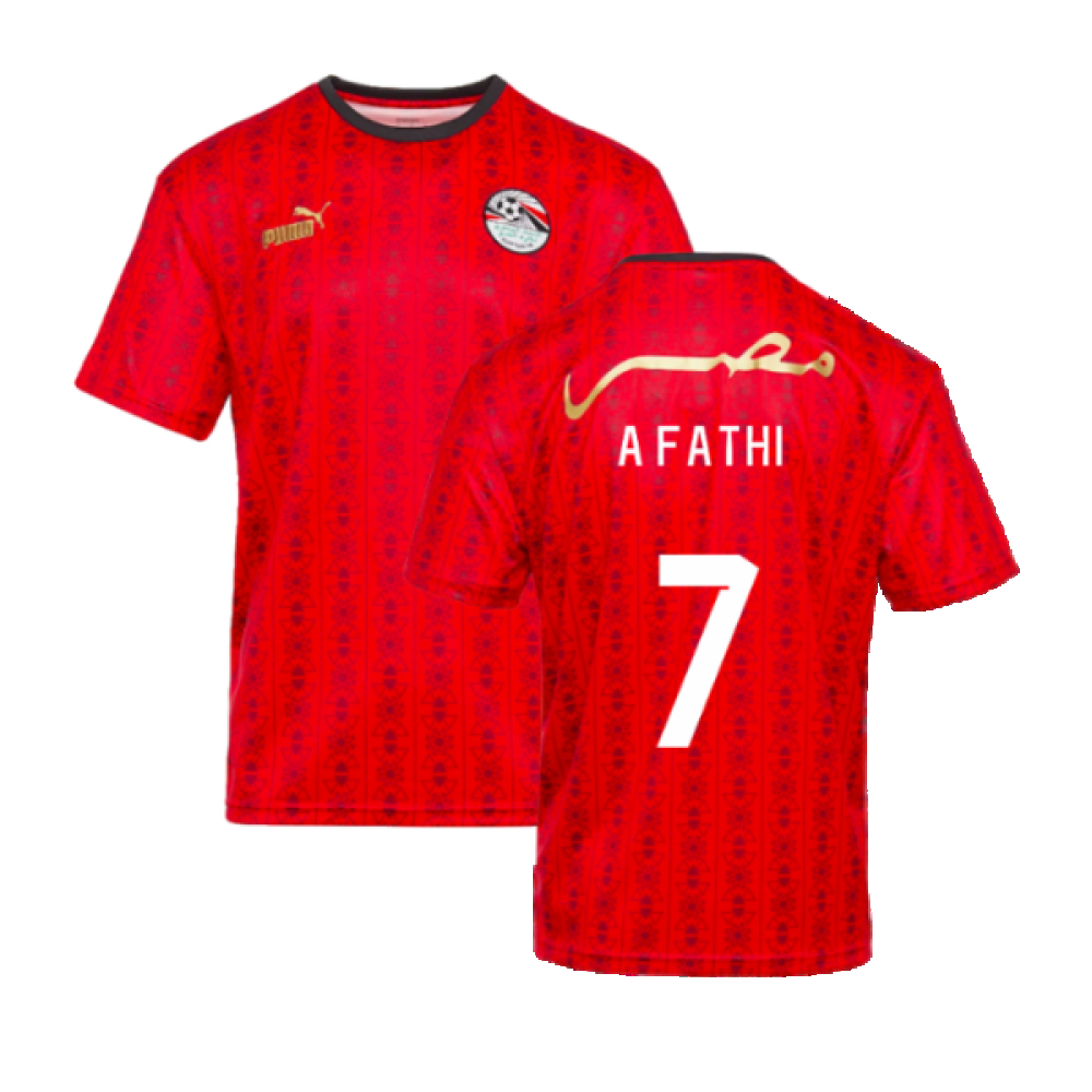 2023-2024 Egypt FtblCulture Jersey (Red) (A FATHI 7)