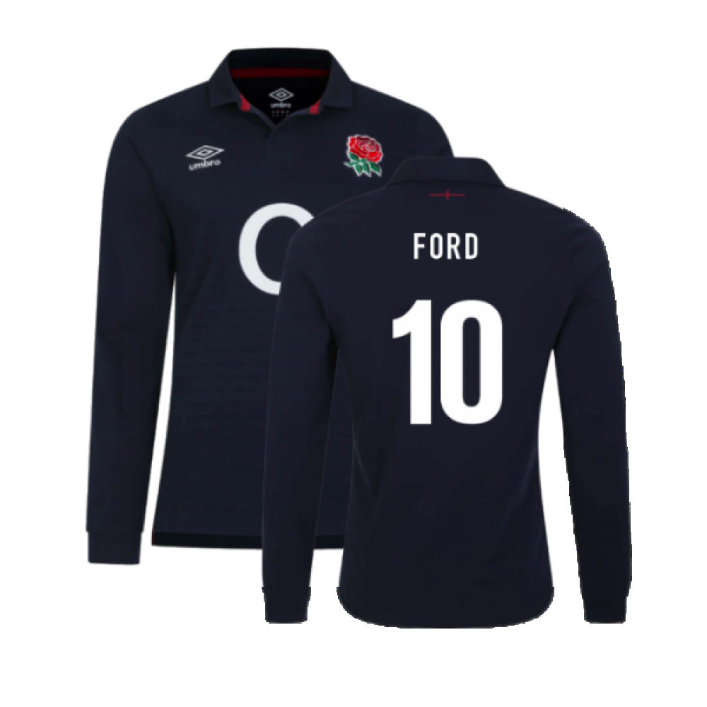 2023-2024 England Rugby Alternate LS Classic Jersey (Ford 10)