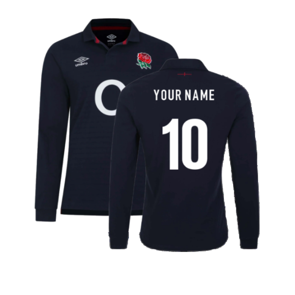 2023-2024 England Rugby Alternate LS Classic Shirt (Your Name)