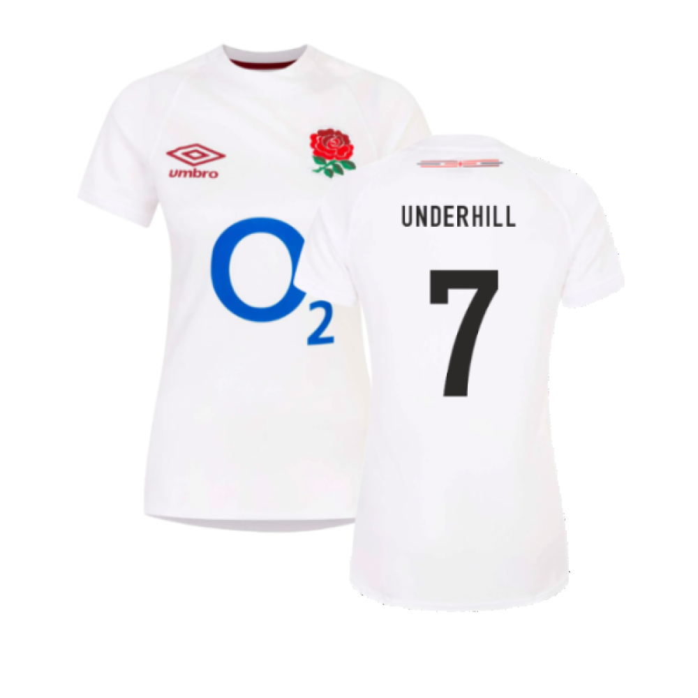 2023-2024 England Rugby Home Replica Shirt (Womens) (Underhill 7)