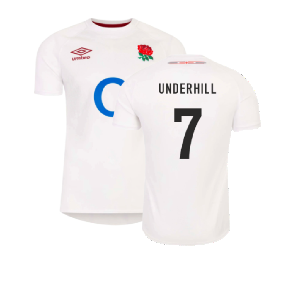 2023-2024 England Rugby Home Shirt (Kids) (Underhill 7)