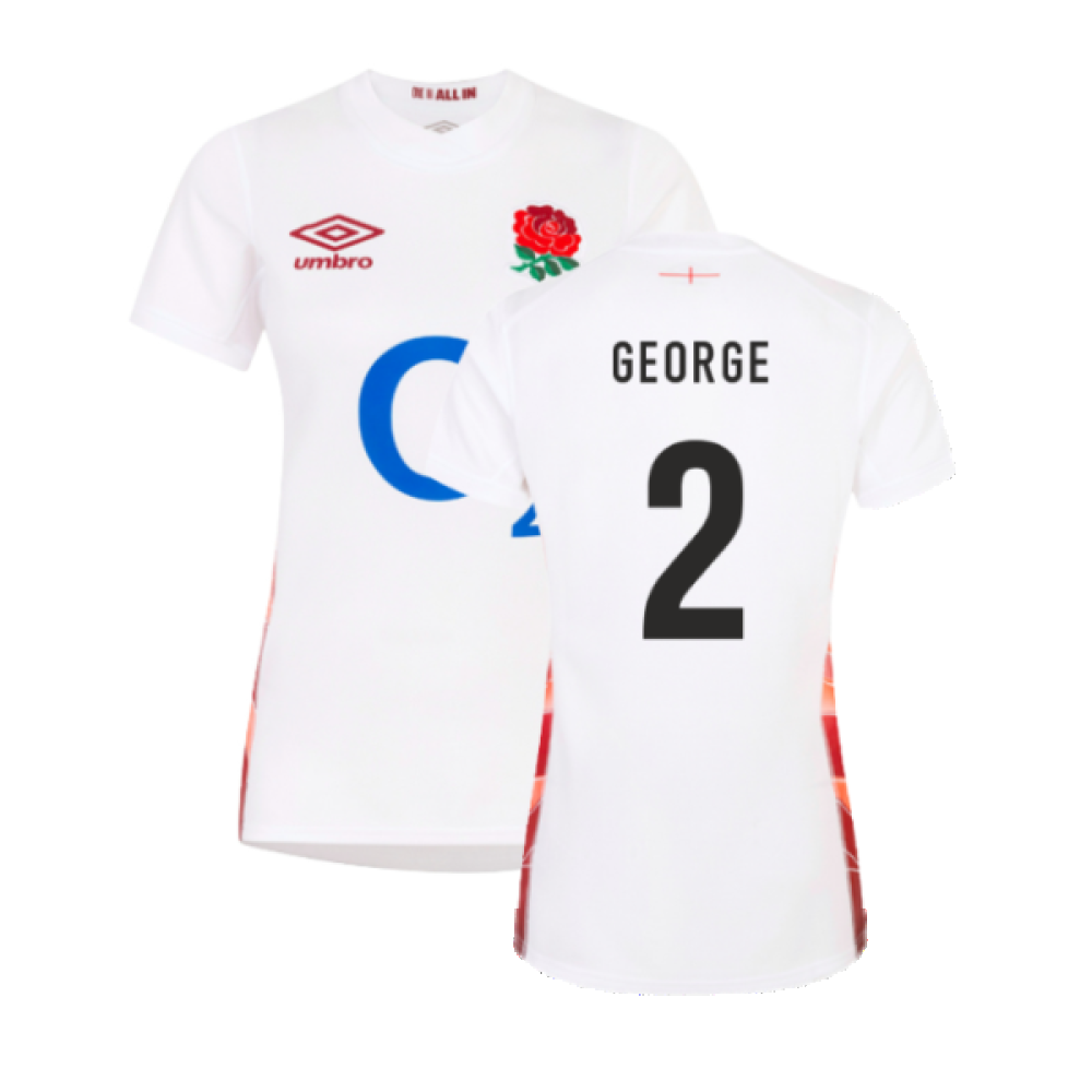 2023-2024 England Rugby Red Roses Rugby Jersey (Ladies) (George 2)