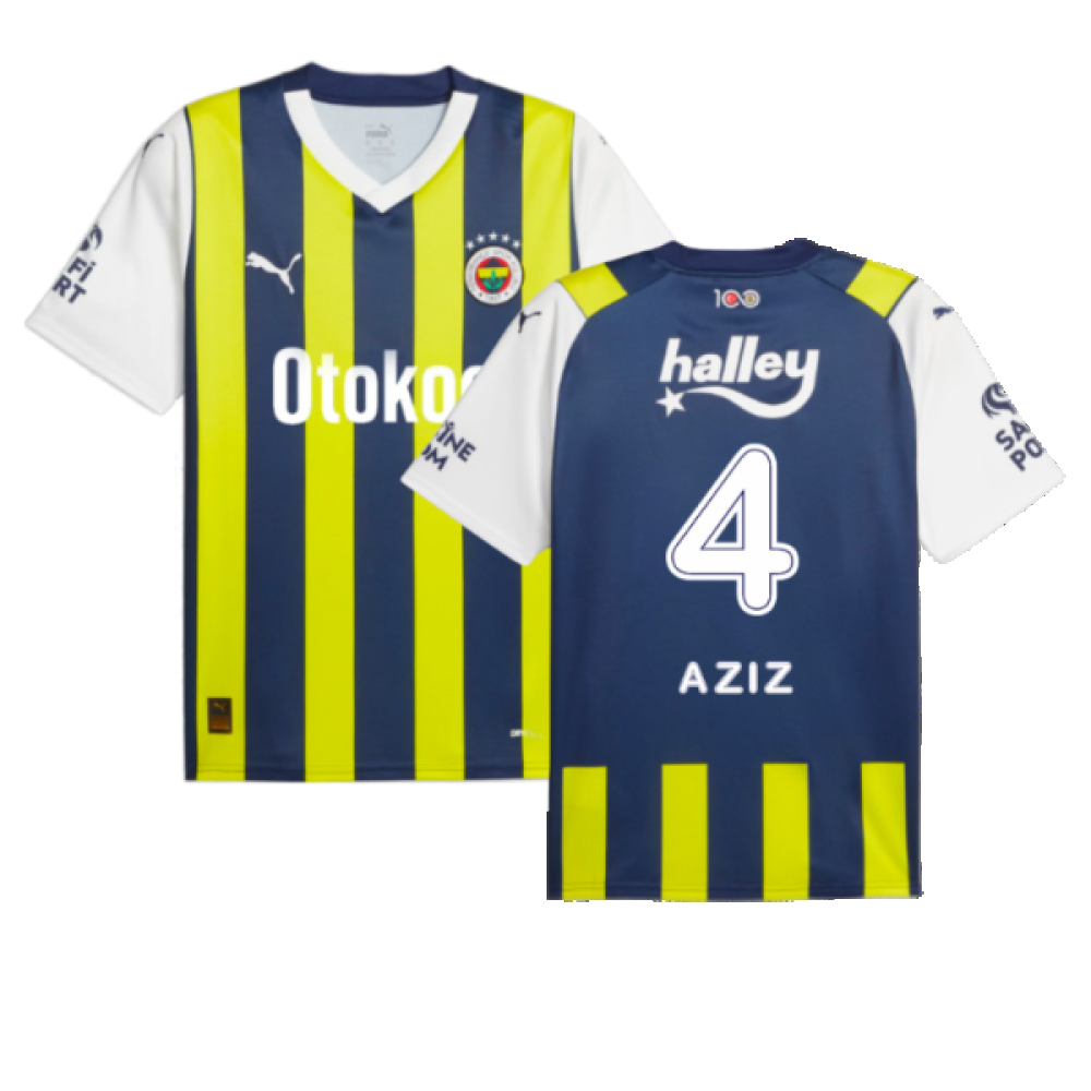 2023-2024 Fenerbahce Home Shirt (AZIZ 4)