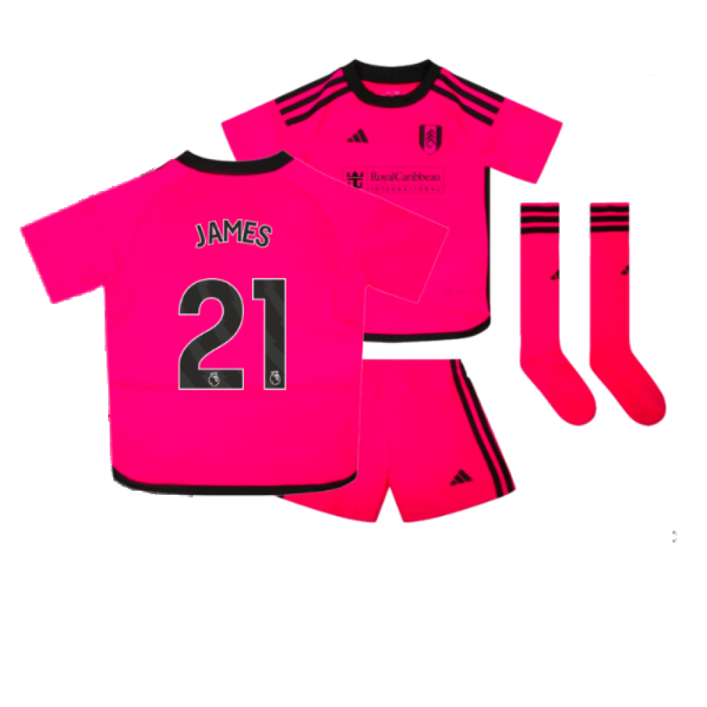 2023-2024 Fulham Away Little Boys Mini Kit (James 21)