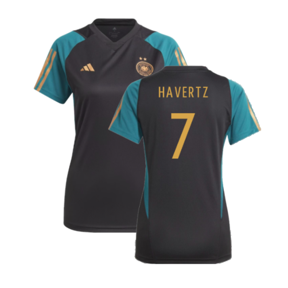 2023-2024 Germany Training Shirt (Black) - Ladies (Havertz 7)