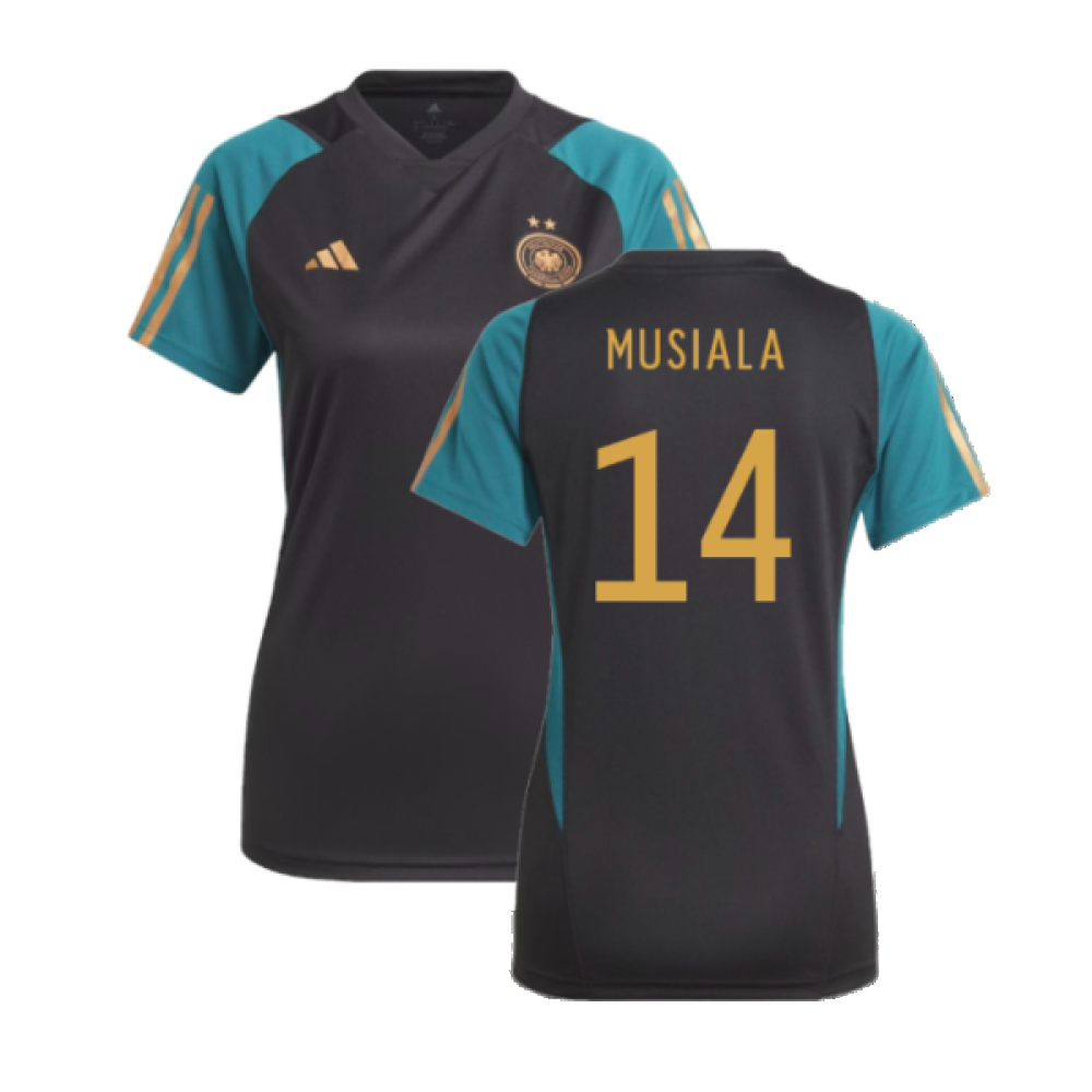 2023-2024 Germany Training Shirt (Black) - Ladies (Musiala 14)