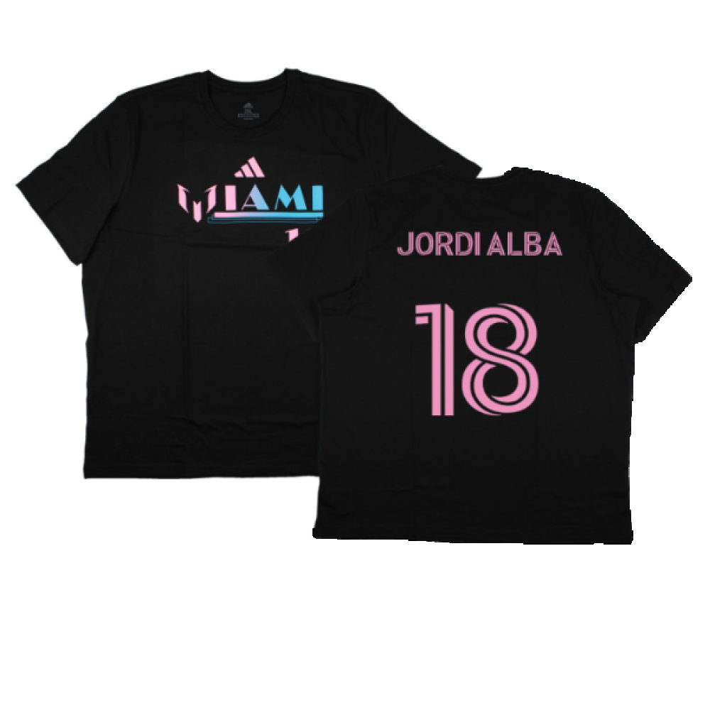 2023-2024 Inter Miami Messi Miami 10 T-Shirt (Jordi Alba 18)