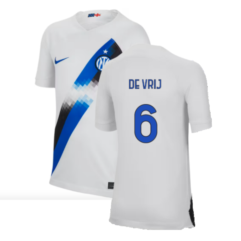 2023-2024 Inter Milan Away Shirt (Kids) (De Vrij 6)