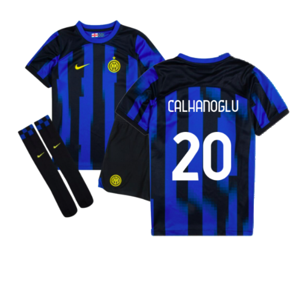 2023-2024 Inter Milan Home Mini Kit (Calhanoglu 20)