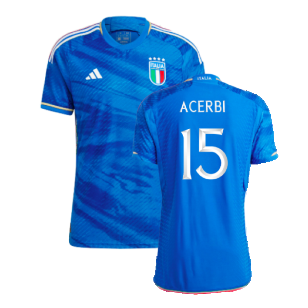 2023-2024 Italy Authentic Home Shirt (ACERBI 15)