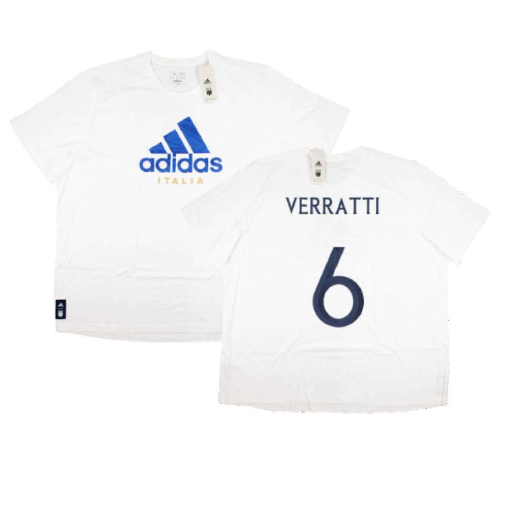 2023-2024 Italy DNA Graphic Tee (White) (VERRATTI 6)