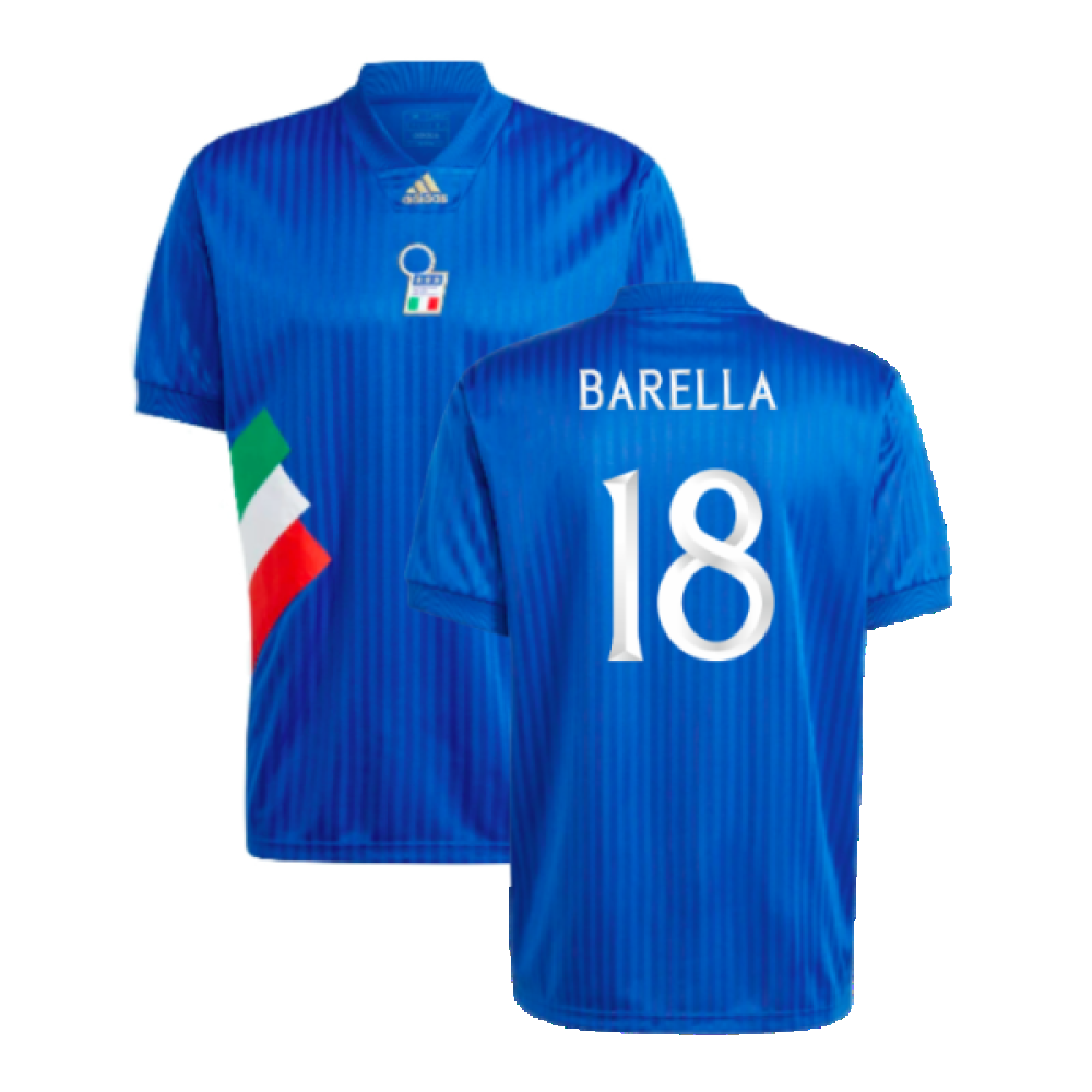 2023-2024 Italy Icon Jersey (Blue) (BARELLA 18)