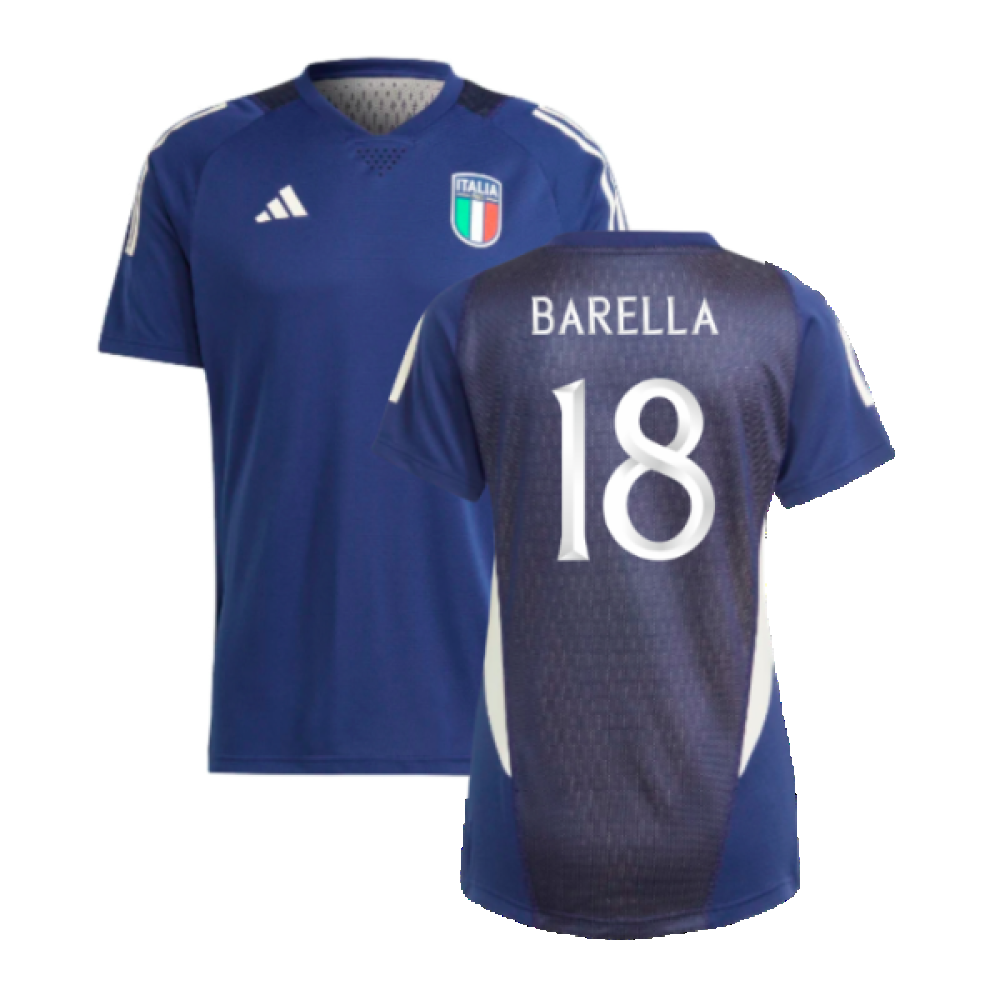 2023-2024 Italy Tiro Pro Jersey (Dark Blue) (BARELLA 18)