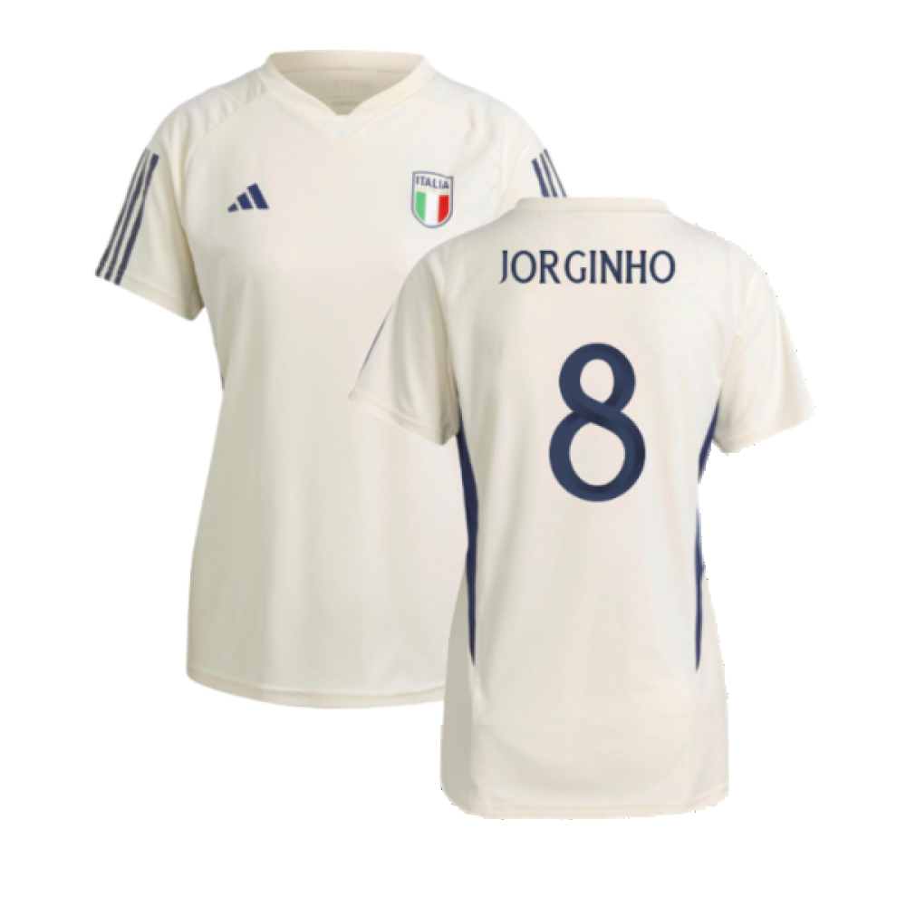 2023-2024 Italy Training Jersey (Cream White) - Ladies (JORGINHO 8)