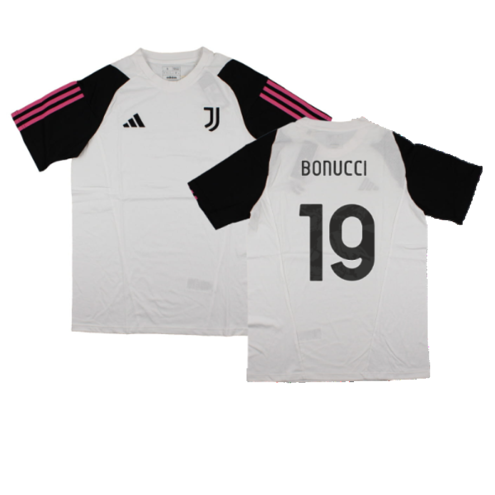 2023-2024 Juventus Cotton Tee (White) (BONUCCI 19)