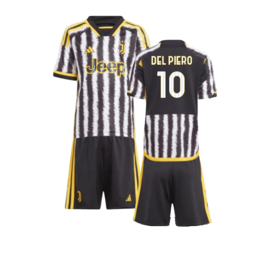 2023-2024 Juventus Home Mini Kit (DEL PIERO 10)