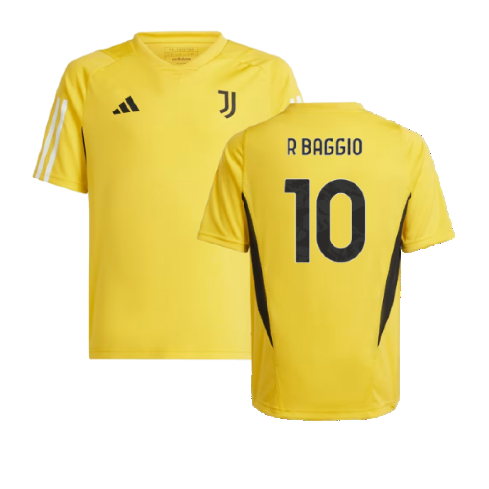 2023-2024 Juventus Training Shirt (Bold Gold) - Kids (R BAGGIO 10)