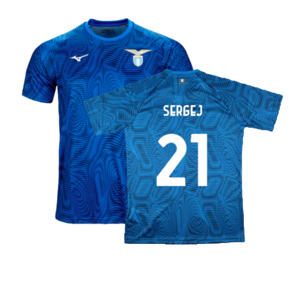 2023-2024 Lazio Pre-Match Jersey (Royal) (Sergej 21)