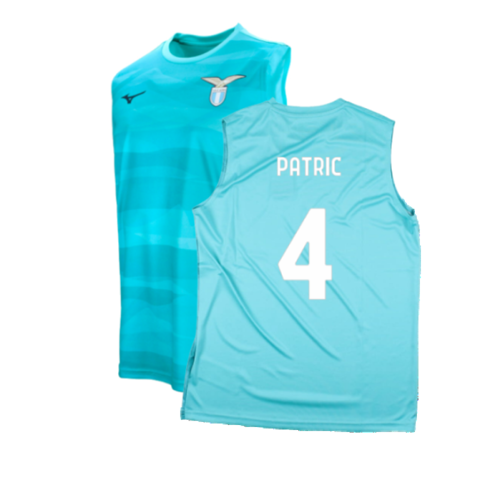 2023-2024 Lazio Sleeveless Training Shirt (Azure) (Patric 4)