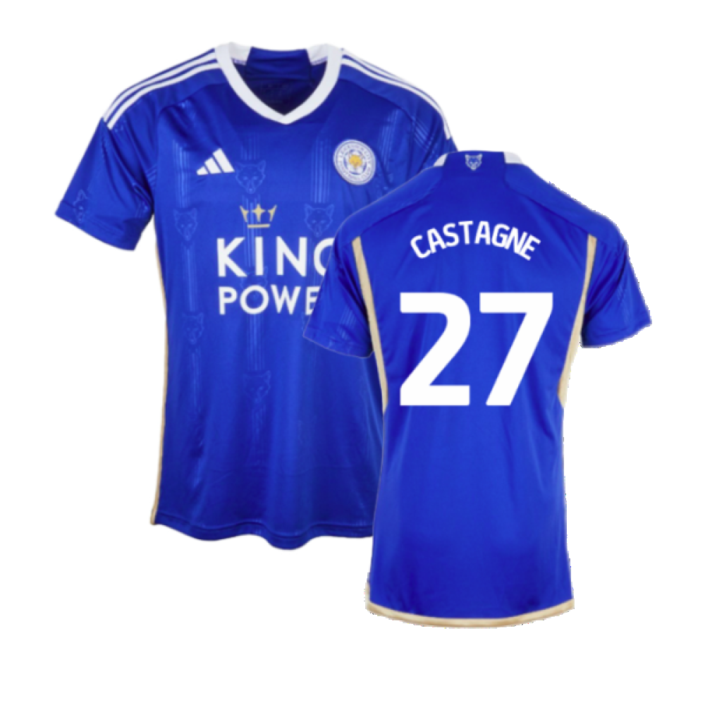 2023-2024 Leicester City Home Shirt (Castagne 27)